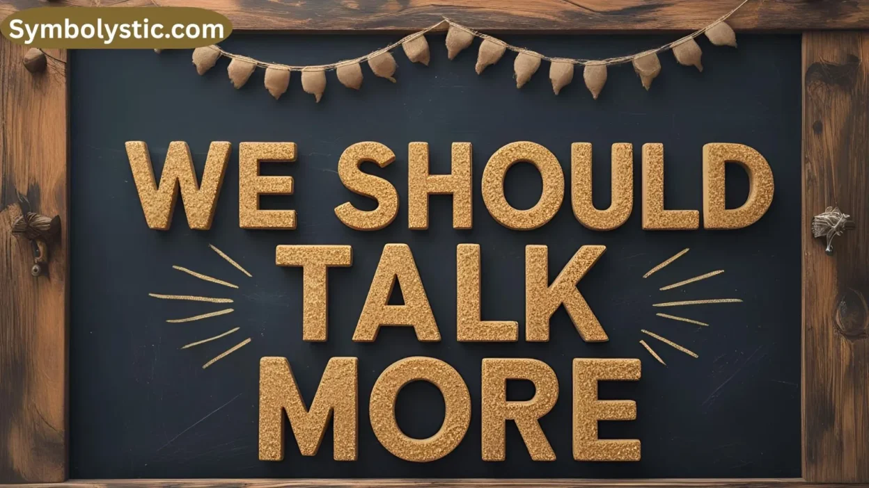 We Should Talk More
