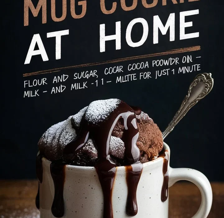 Microwave Mug Cookie at Home