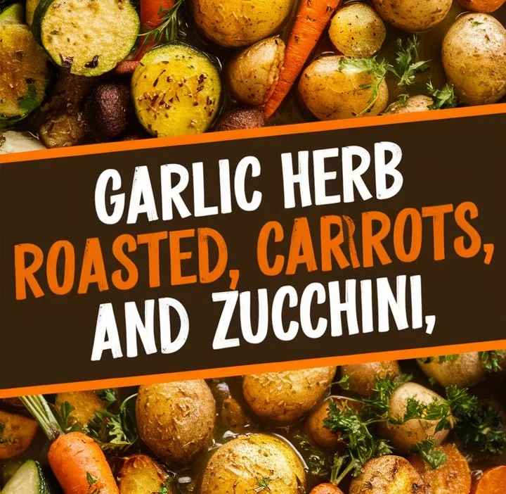 Garlic Herb Roasted Potatoes, Carrots, and Zucchini