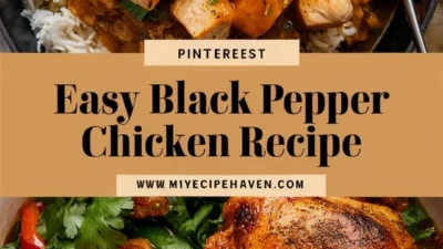 Easy Black Pepper Chicken Recipe
