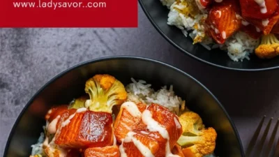 Honey Sriracha Salmon Bowls