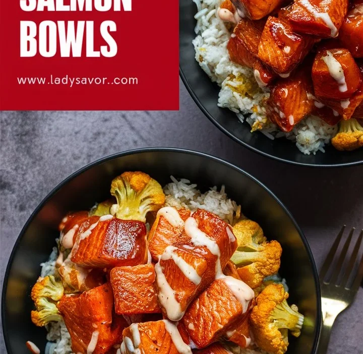 Honey Sriracha Salmon Bowls