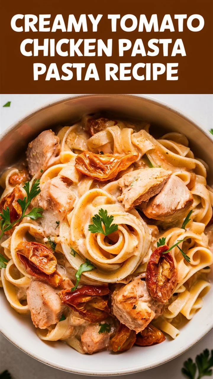 Creamy Tomato Chicken Pasta Recipe