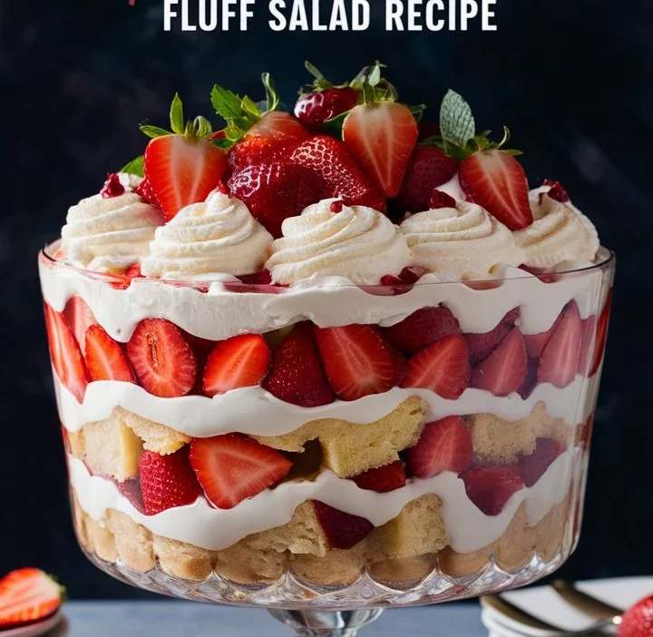 Easy Strawberry Shortcake Fluff Salad Recipe