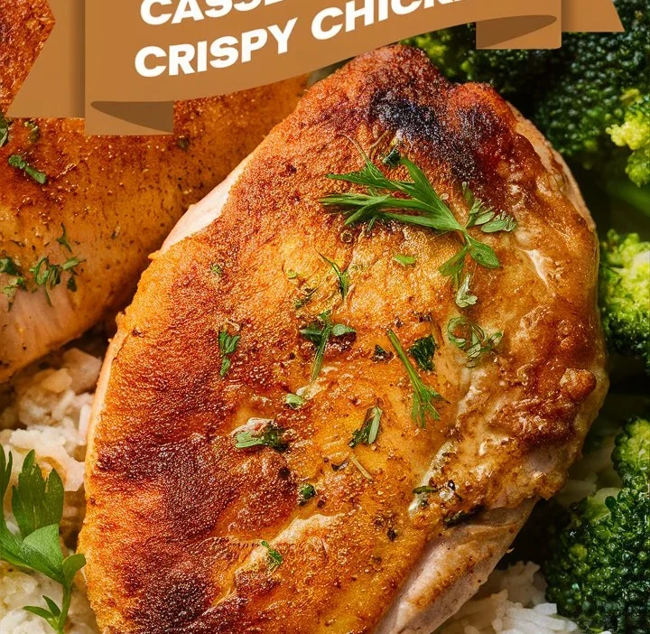 Mashed Potato Casserole with Crispy Chicken