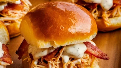 Chicken Bacon Ranch Pull Apart Rolls