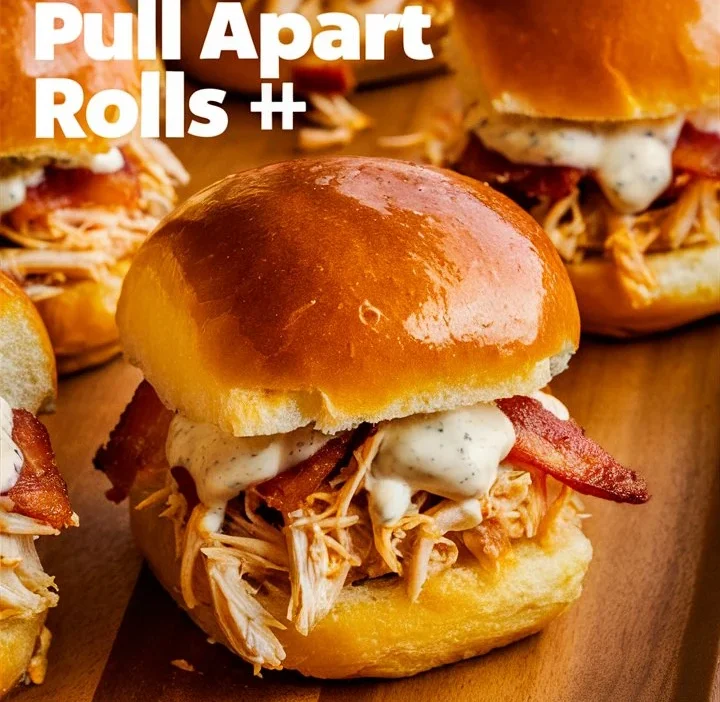 Chicken Bacon Ranch Pull Apart Rolls
