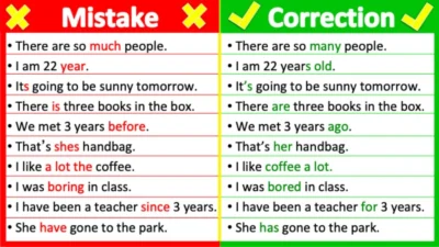 Common English Grammar Mistakes