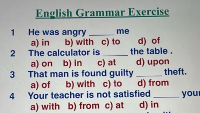 Grammar Exercises with Answers English