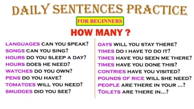 Practice English Sentences
