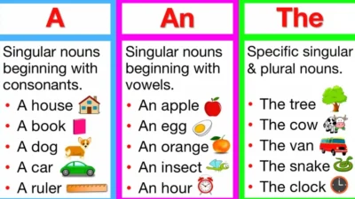 Articles A, An, and The Explained