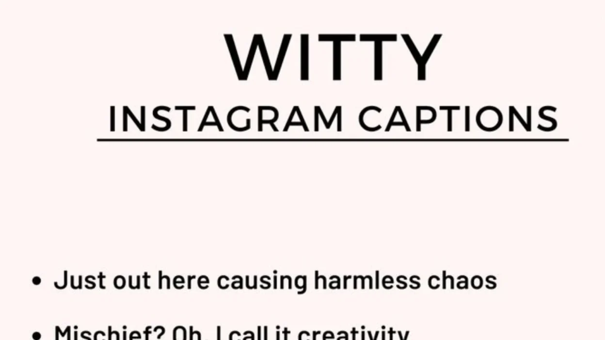 witty captions for instagram