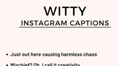 witty captions for instagram