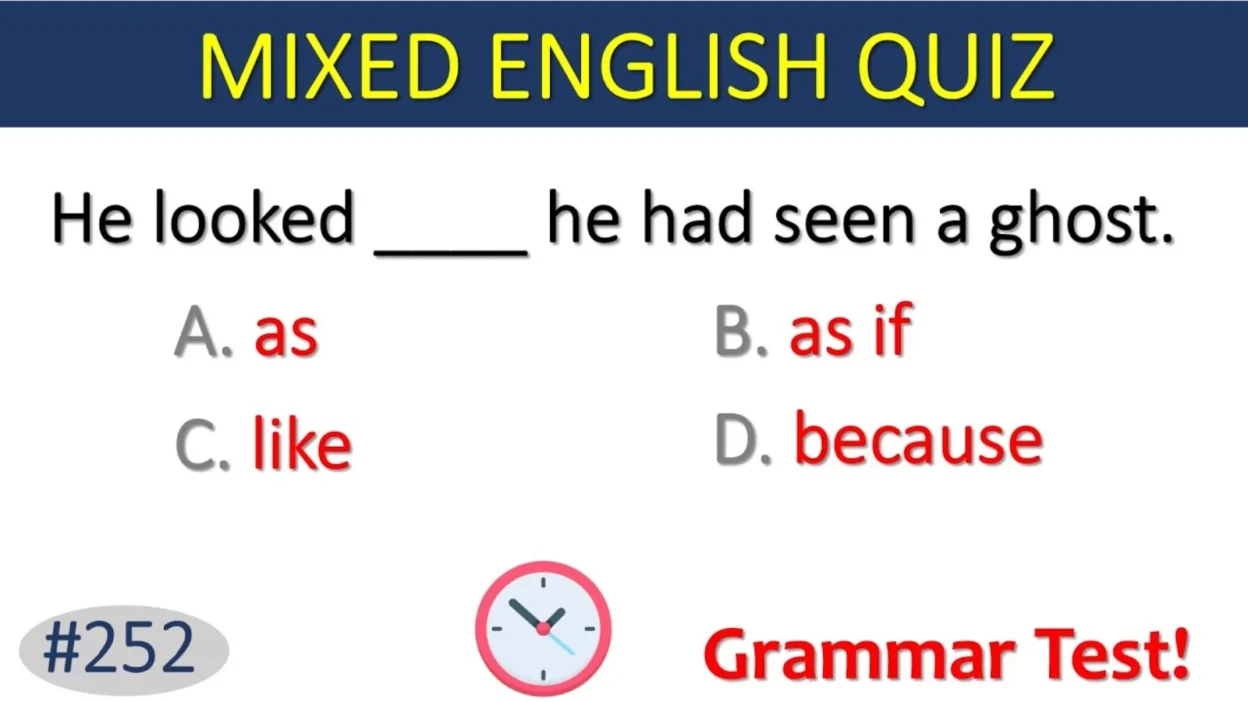 English Grammar Question Answers