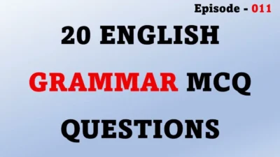 English Grammar MCQs with Answers