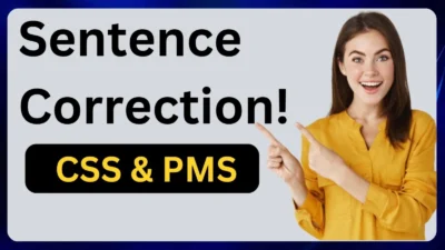 English Sentence Correction