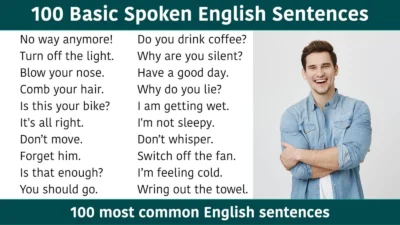 English Sentence Examples for Speaking