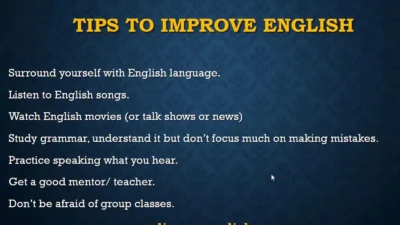 English Speaking Improvement Tips