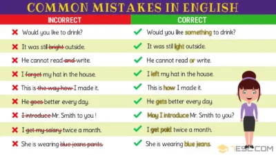 Common English Mistakes